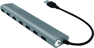 Hub USB 3.2 SuperSpeed 7 porte Alluminio Silver