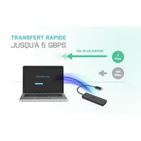 HUB USB-C I-TEC con 4 Porte USB 3.0 con Cavo Integrato 20cm