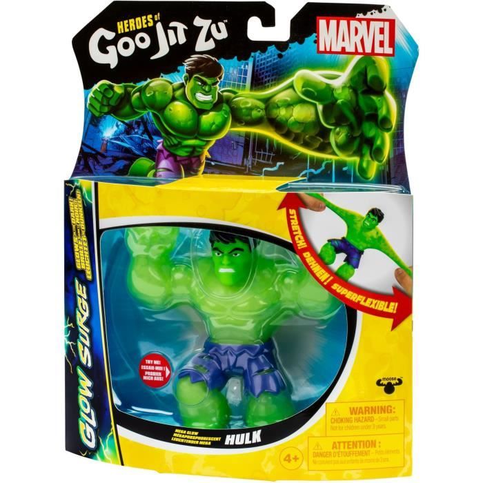Hulk Glow Surge 11cm - HEROeS OF GOO JIT ZU - MARVEL - Figura luminosa ed estensibile