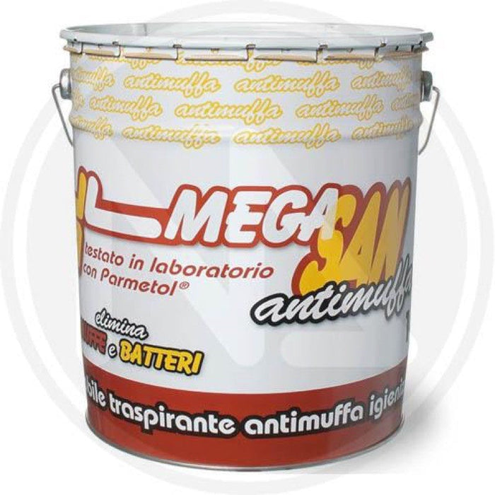 IDROPITTURA LAVABILE TRASPIRANTE MEGASAN ANTIMUFFA LAIV 4 LT BIANCO