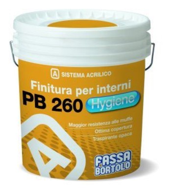 IDROPITTURA TRASPIRANTE CON ANTINUFFA PB260 HYGIENE FASSA BORTOLO