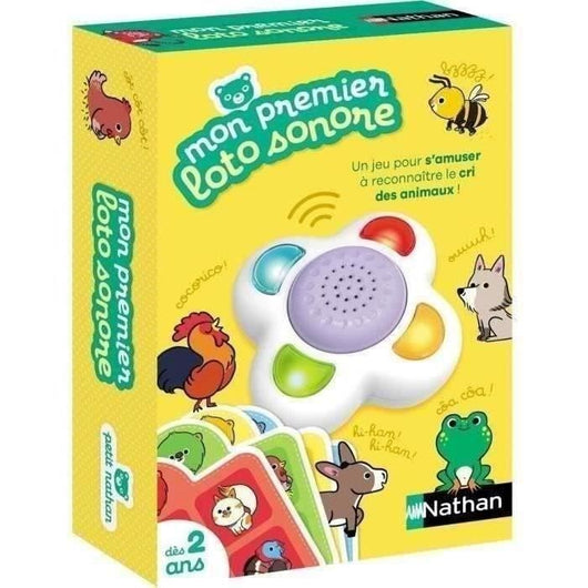 IL MIO PRIMO SUONO LOTTO - Gioco educativo - NATHAN - Identifica i versi degli animali!