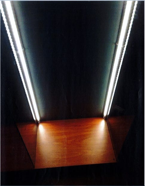 Illuminazione con striscia LED per vetrine altezza cm. 180 per ENTRAMBI i lati