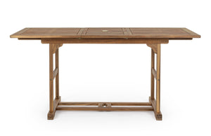 Tavolo Allungabile da Esterno Giardino in Legno foro Ombrellone Noemi Bizzotto