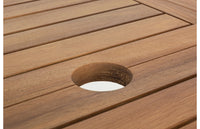 Tavolo Allungabile da Esterno Giardino in Legno foro Ombrellone Noemi Bizzotto