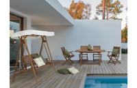 Tavolo Allungabile da Esterno Giardino in Legno foro Ombrellone Noemi Bizzotto