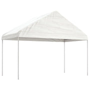 Gazebo con Tetto Bianco 20,07x4,08x3,22 m in Polietilene 3155517