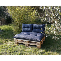 Kit pallet classico - materasso ardesia + 2 cuscini schienale - GIARDINO PRIVATO
