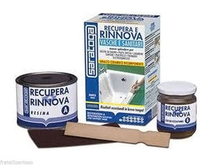 KIT RECUPERA E RINNOVA VASCHE E SANITARI BIANCO ML. 375