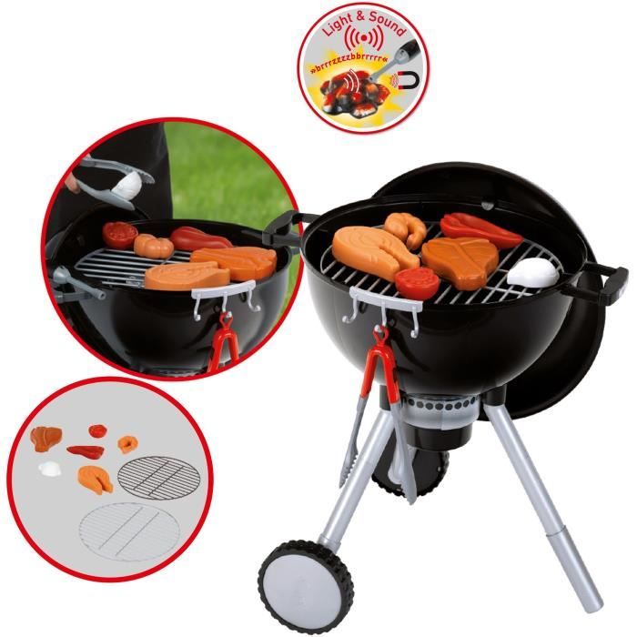 KLEIN - Barbecue Weber One Touch Premium con suono e carbone leggero