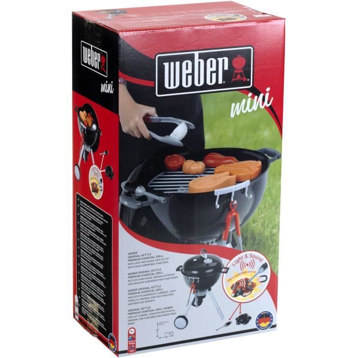 KLEIN - Barbecue Weber One Touch Premium con suono e carbone leggero