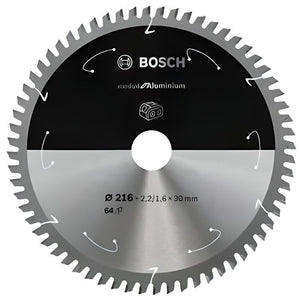 Lama per sega circolare BOSCH PROFESSIONAL in metallo duro 216 x 30 x 2,2 mm (64 denti) - Alluminio