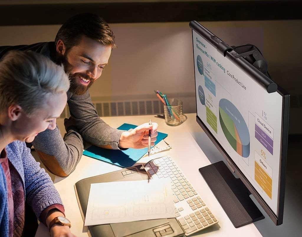 Lampada a Led USB per Monitor con Regolazione Temperatura Colore e Dimmer