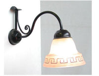 LAMPADA APPLIQUE ATENA IN FERRO BATTUTO LM80V LANTERNE LAMPIONE APPLIQUE