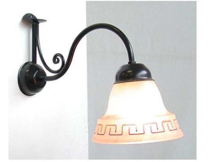 LAMPADA APPLIQUE ATENA IN FERRO BATTUTO LM80V LANTERNE LAMPIONE APPLIQUE