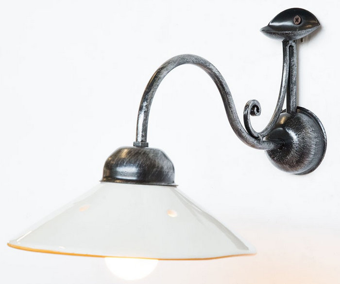 LAMPADA APPLIQUE ATMOSFERA FERRO BATTUTO LAPADE APPLIQUE LAMPIONE LANTERNE