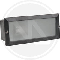 LAMPADA DA INCASSO A PARETE PER ESETERNI ED INTERNI CM. 23,3X10,1H NERA