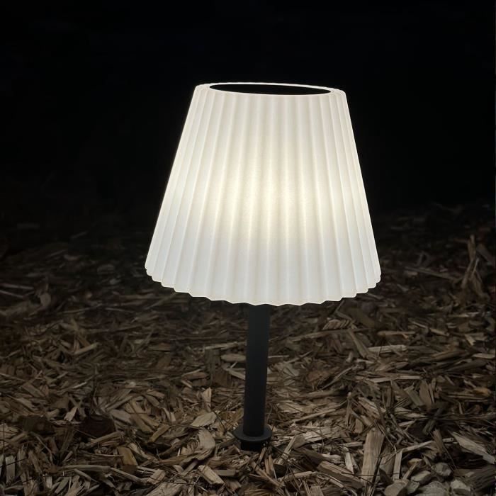 Lampada da tavolo solare 2 in 1 per piantare o posizionare - LUMISKY - BOUFFANT - H62 cm - LED bianco dimmerabile