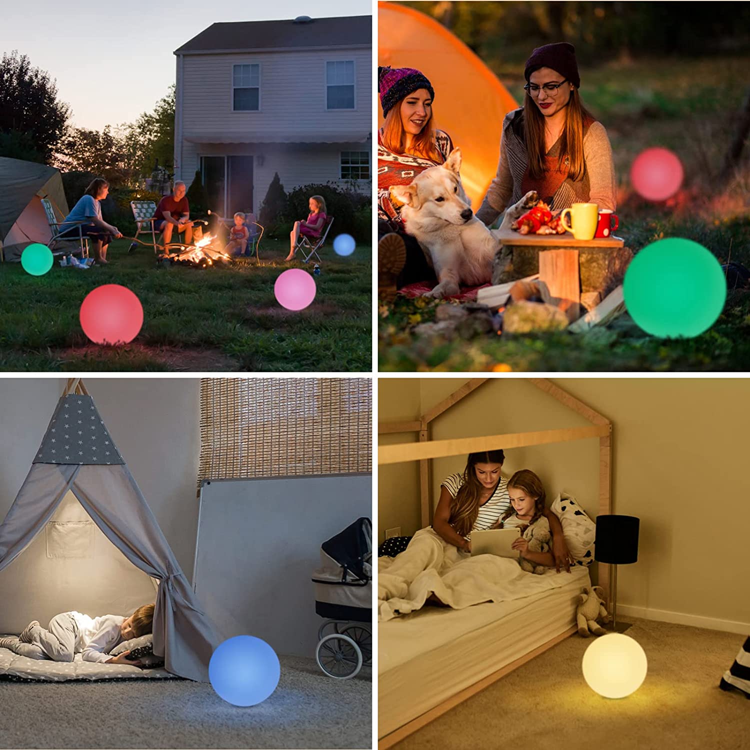 Lampada LED Multicolor da Arredo a Sfera Medium