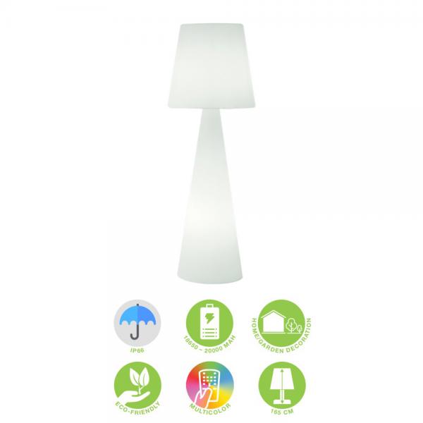 Lampada LED RGB da Pavimento Multicolor 16 Colori Regolazione Intensità IP66