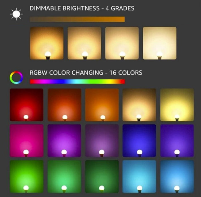 Lampada LED RGB da Pavimento Multicolor 16 Colori Regolazione Intensità IP66