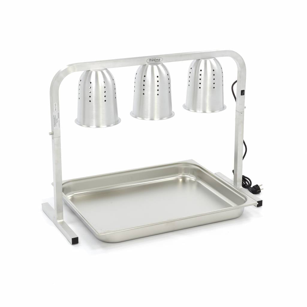 Lampada Riscaldante - 3 Lampade - incl. 3 Lampade e 1 x 2/1GN Contenitore