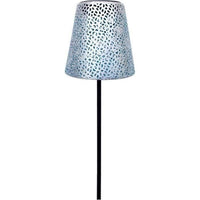 Lampada solare - GARDEN ID Silver - 12 h70 cm - Autonomia 6-8 ore - Piede stabilizzatore - Tasto on/off - Batteria AAA.