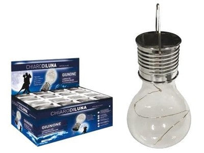 LAMPADE LAMPADINA LAMPADA SOLARE GIUNIONE CM. 7xH15 ILLUMINAZIONE ESTERNA PZ.12