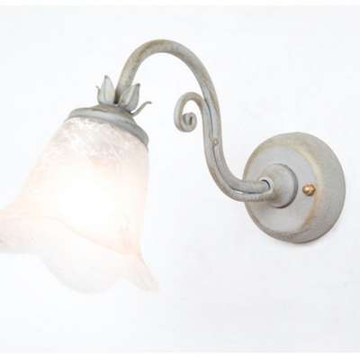 LAMPADE LINEA ELICA LAMPADA A MURO APPLIQUE 1 LUCE SILVER