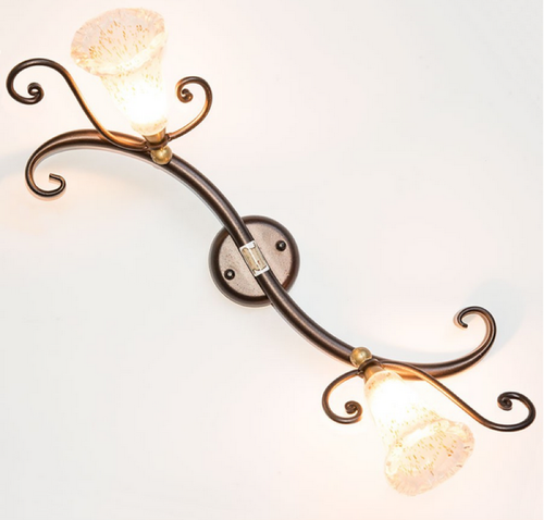 LAMPADE LINEA FARETTO LAMPADA A MURO APPLIQUE 2 LUCI ORIENTABILI