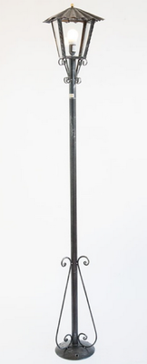 LAMPADE LINEA LANTERNE LAMPIONE UMBRIA SU PALO CM. 200H