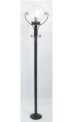LAMPADE LINEA TAVERN LAMPIONE CM. 150 IN FERRO BATTUTO E VETRO SOFFIATO
