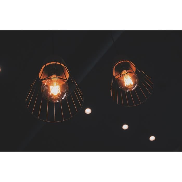 Lampadina connessa - KONYKS - Lampadina G80 stile Antalya E27 - Wifi + Bt - 7 W - Bianca orientabile - Compatibile con Alexa / Google Home