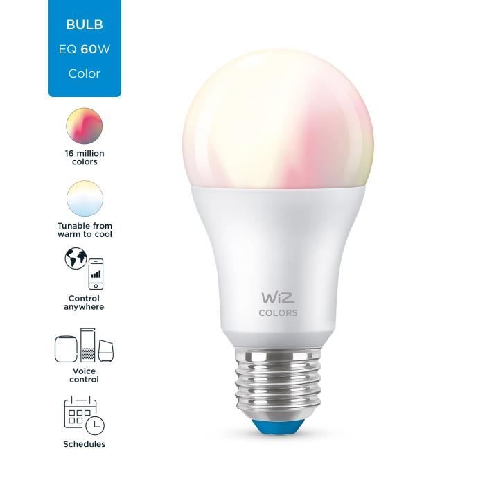 Lampadina smart WiZ Color E27 60W