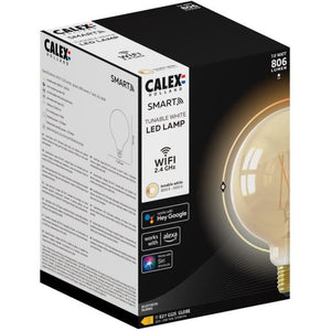 Lampadine connesse Calex LED Filamento connessa Globo ambra G125 E27