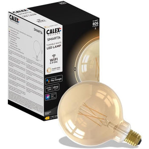 Lampadine connesse Calex LED Filamento connessa Globo ambra G125 E27