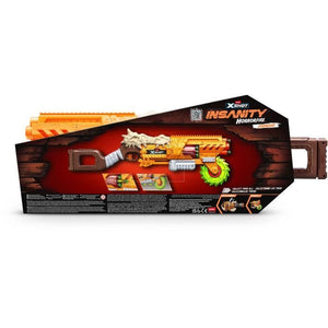 Lanciatore di freccette - ZURU - X-SHOT Horrorfire Doomsday - Lama rotante in schiuma - Gittata 27 m - 16 freccette incluse