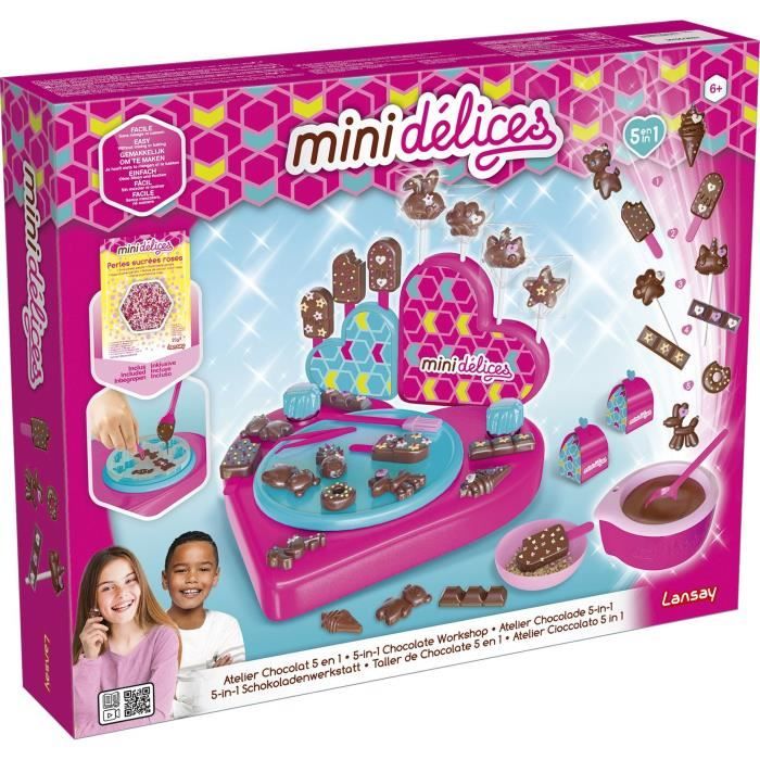 LANSAY Mini Delights Cooking Game My Super Chocolate Workshop 5 in 1 - Girl - da 6 anni
