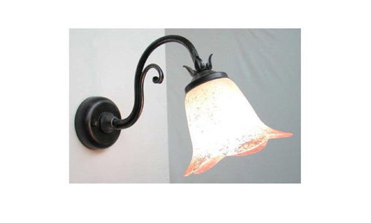 LANTERNA APPLIQUE ELICA NERO-ARGENTO FERRO BATTUTO LANTERNE APPLIQUE LAMPIONE