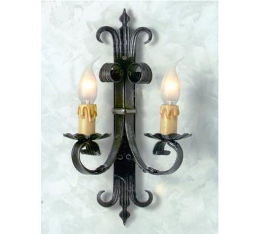 LANTERNA APPLIQUE VENETA 2 LUCI FERRO BATTUTO LANTERNE APPLIQUE LAMPIONE LAMPADE