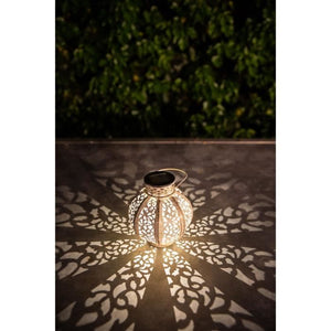 Lanterna in metallo vintage beige 10 lumens h17cm - galix