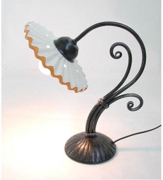 LANTERNA LUME LAMPADA APPLIQUE PLAFONIERA LUMETTO VULCANO FERRO BATTUTO