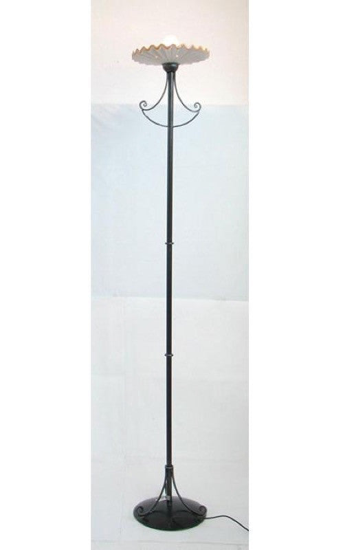 LANTERNA PIANTANA LAMPADA APPLIQUE PLAFONIERA VULCANO FERRO BATTUTO H.182