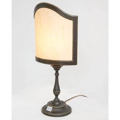 LANTERNA PLAFONIERA DA TAVOLO PERGAMENA GRANDE CM. 26X16X48 ILLUMINAZIONE