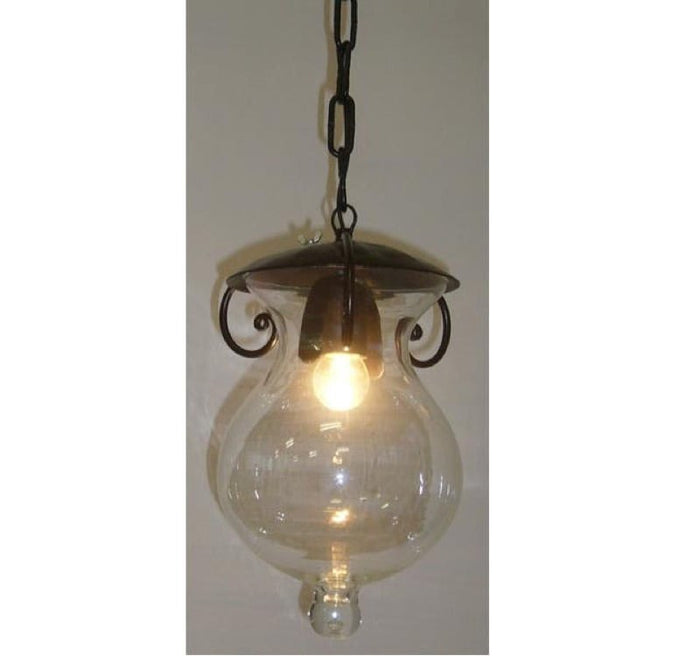 LANTERNA SOSPESA A CATENA GOCCIA D.20 LAMPADE LAMPIONE APPLIQUE LANTERNE