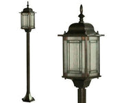 LANTERNA SU PIANTANA LAMPINONE CLOK STAND H.123 CM ILLUMINAZIONE GIARDINO