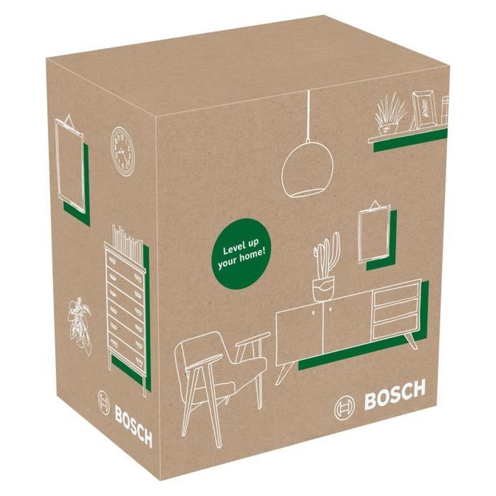 Laser a linea Bosch - Quigo Green (Fornito con 2 batterie, pinza universale MM2 e 1 adattatore di fissaggio)