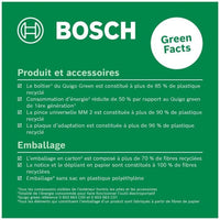 Laser a linea Bosch - Quigo Green (Fornito con 2 batterie, pinza universale MM2 e 1 adattatore di fissaggio)