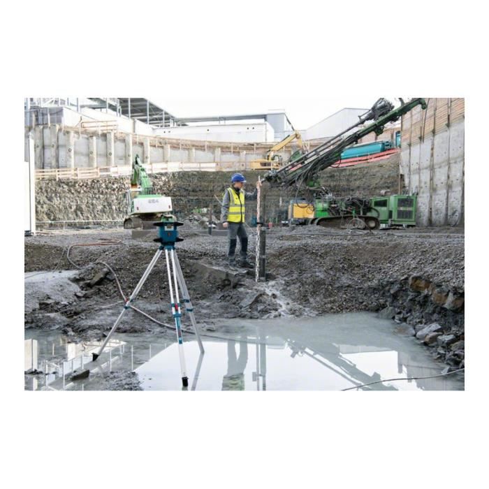 Laser rotativo Bosch Professional GRL 650 CHVG con batteria, celle, cella, occhiali, staffe, piastra, in valigetta - 0601061V00