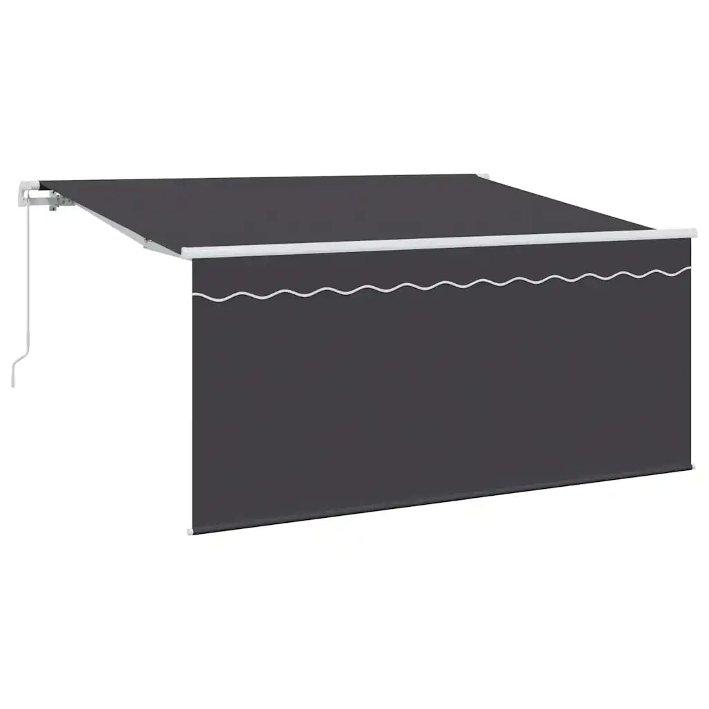 Tenda retrattile-Tenda parasole per balcone Antracite 300 x 200 cm Tessuto 638159